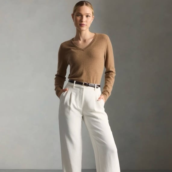 Quince - Mongolian Cashmere V-Neck Sweater