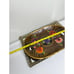 Stunning Vintage Mexican Folkart Floral Handpainted Dark wooden Decorative tray,