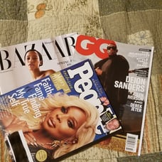 Bundle of magazines People, Gq, and Bizarre February 2023