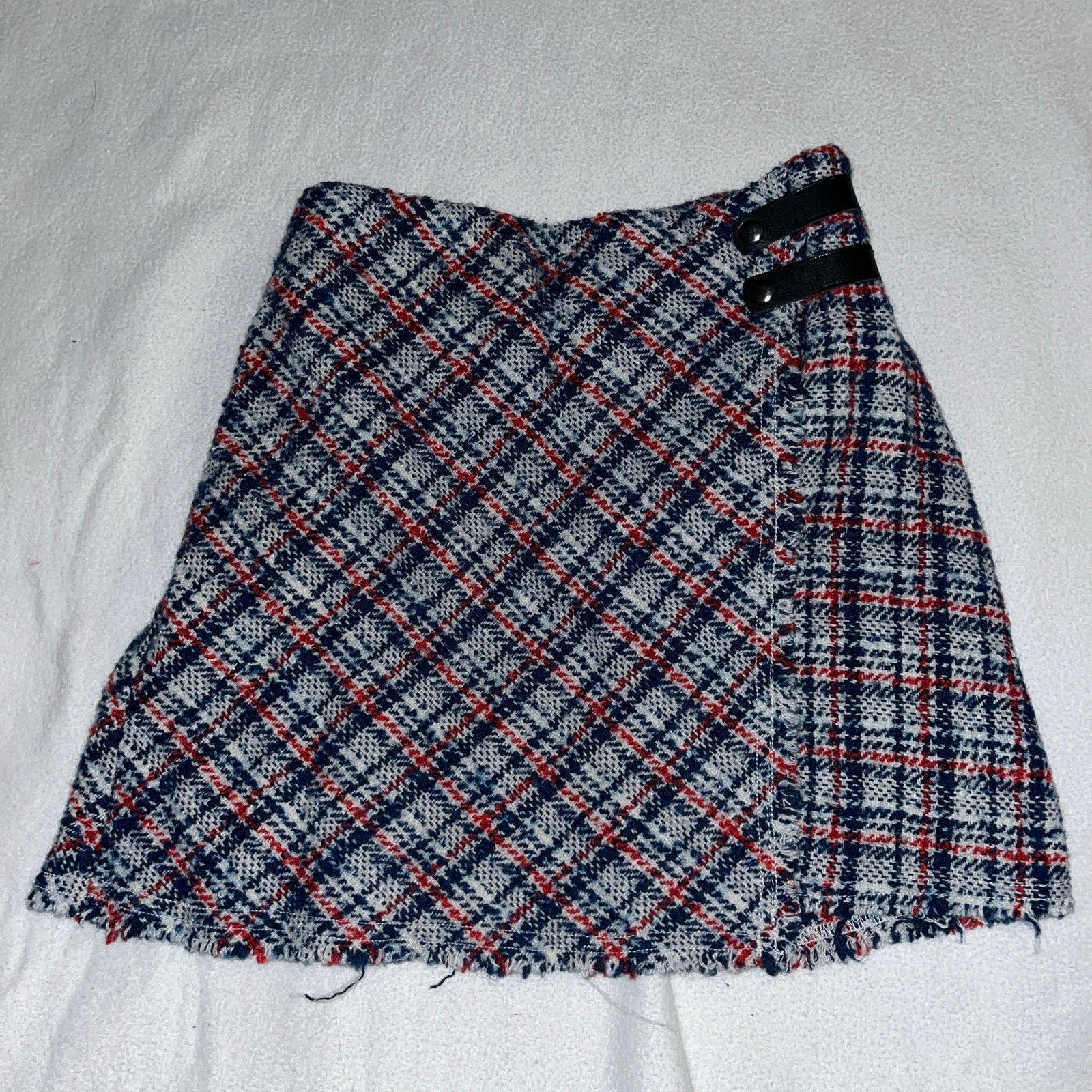 Urban Outfitters Huntley Wool Wrap Mini Skirt XS X-small Women Junior A008