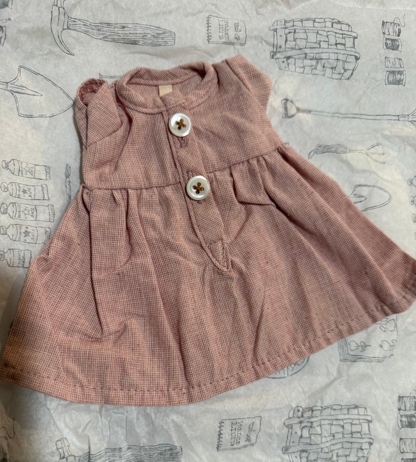 Marsh Milkweed Dress for Dolls