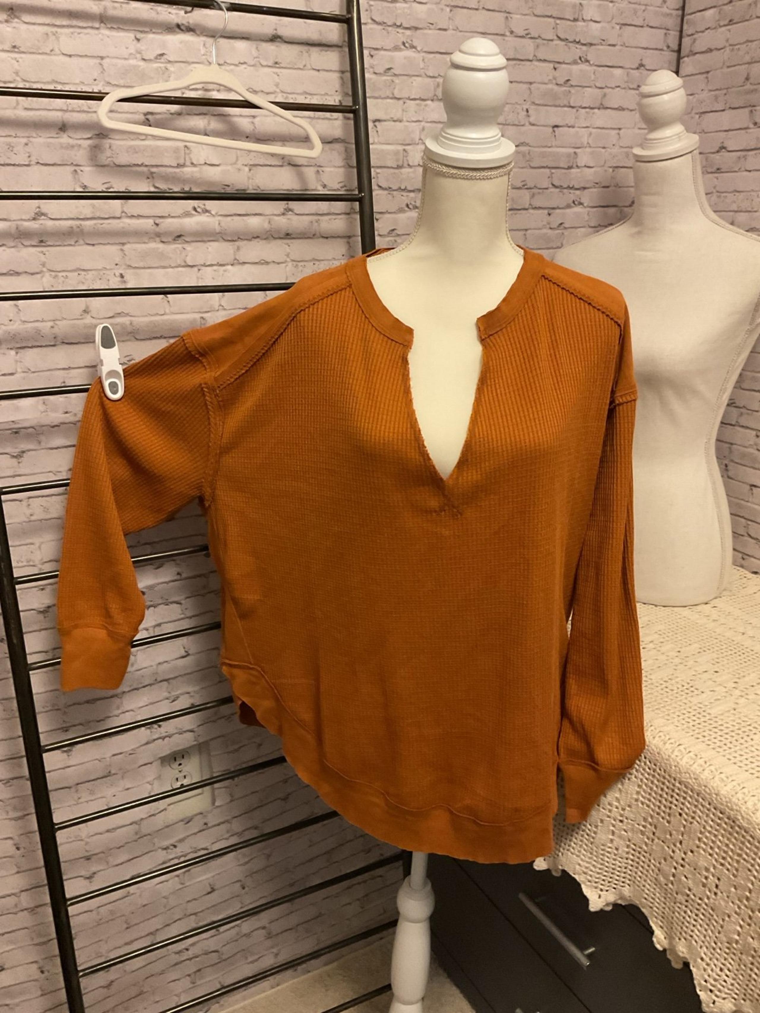 NWOT We The Free waffle knit oversized slouchy top Medium