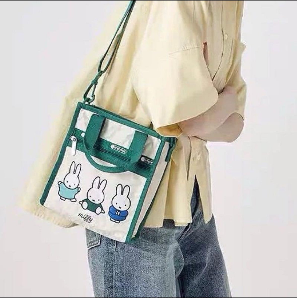 New LeSportsac x Miffy collaboration mini square shoulder bag