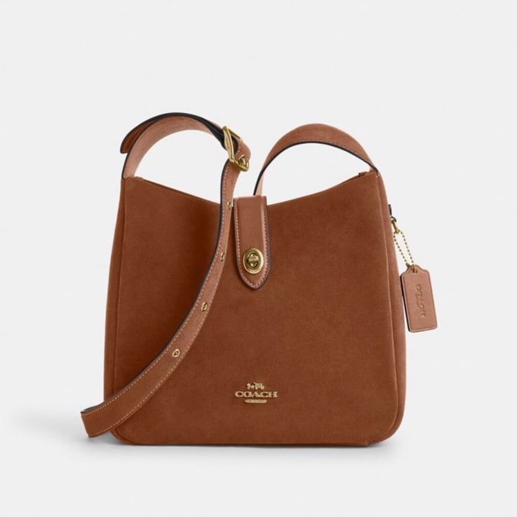 NWT！COACH HADLEY CONVERTIBLE CROSSBODY BAG（COACH CW004）GOLD/SIENNA