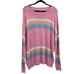 Andree by Unit Colorful Candy Stripe Viscose Soft Sweater Size 1X