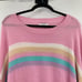 Andree by Unit Colorful Candy Stripe Viscose Soft Sweater Size 1X