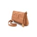 Tory Burch Amalie Fold Over Tan Leather Messenger Bag RARE