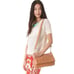 Tory Burch Amalie Fold Over Tan Leather Messenger Bag RARE