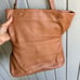 Tory Burch Amalie Fold Over Tan Leather Messenger Bag RARE