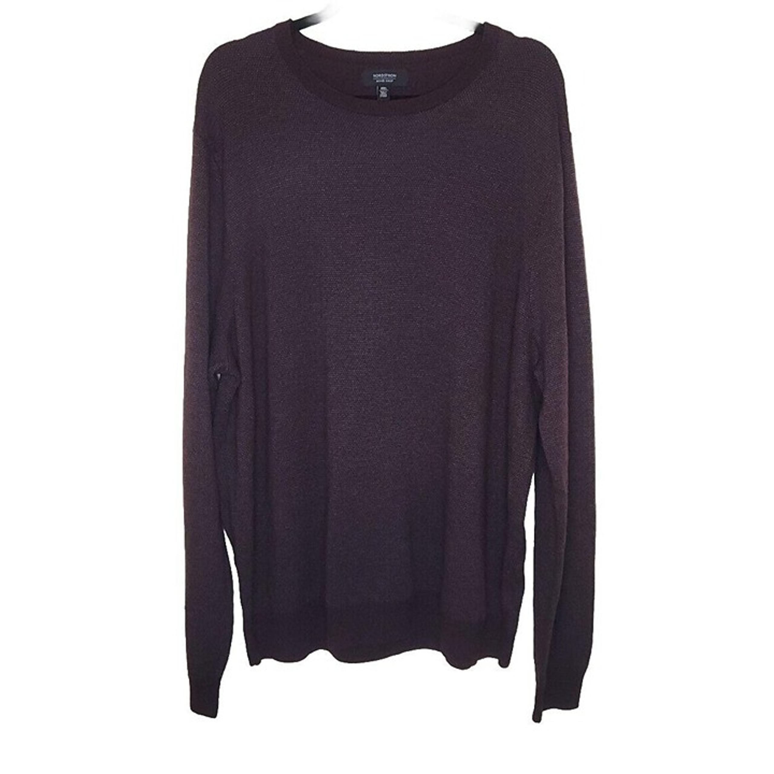 Nordstrom Mens Shop Birdseye Knit Crewneck Sweater 2XL