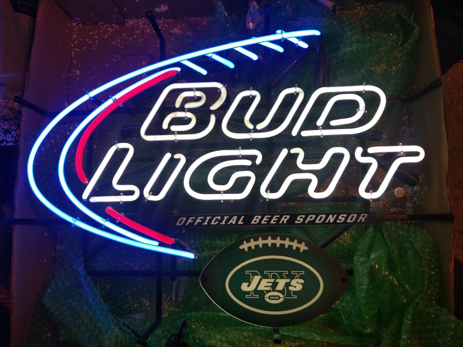 Jets bud light neon