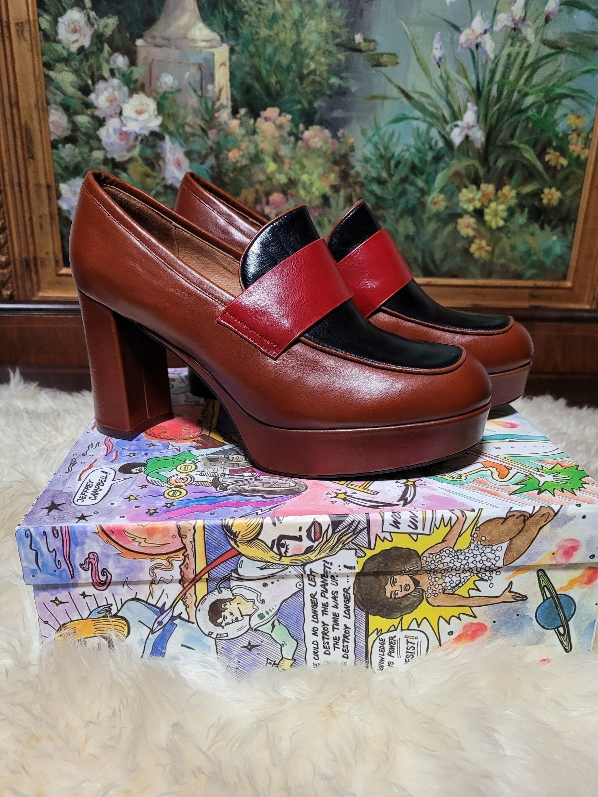 Jeffrey Campbell Scholar Platform Loafer Size 11
