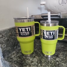 2 Yeti Rambler Mugs - 35oz AND 25oz