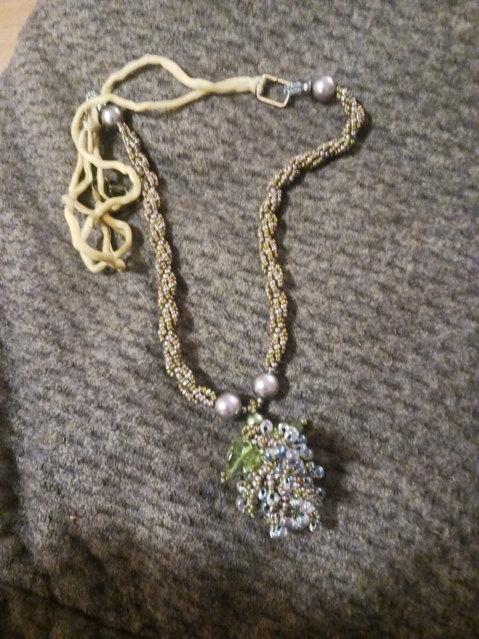 Grape bunch necklace