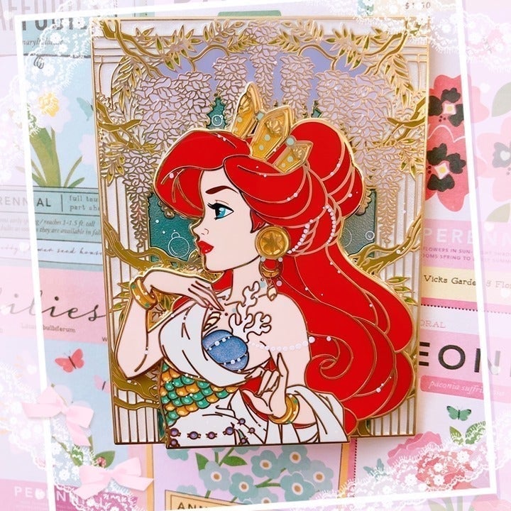 Little Mermaid: Wisteria Windows Ariel FANTASY Pin LE 80; Disney, princess