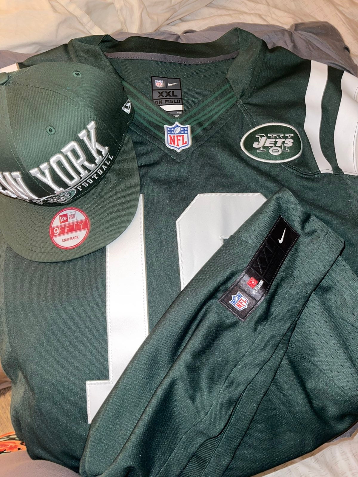 New York Jets jersey & Hat bundle