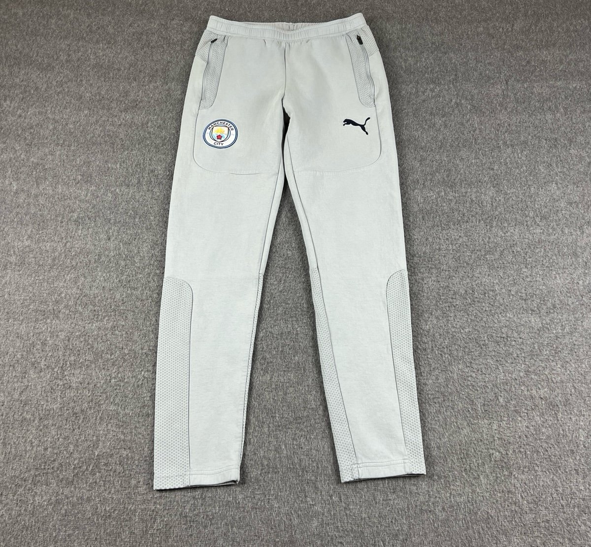 Puma Manchester City Grey Mens Track Pants Mens Sz Medium
