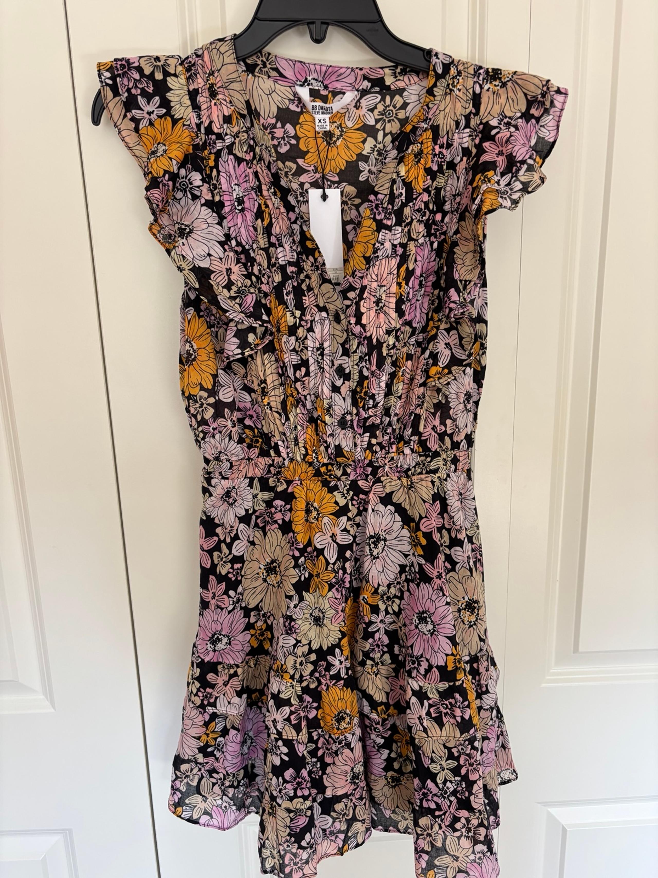 Women’s BB Dakota x Steve Madden Know Your Flower Dress size XS NWT