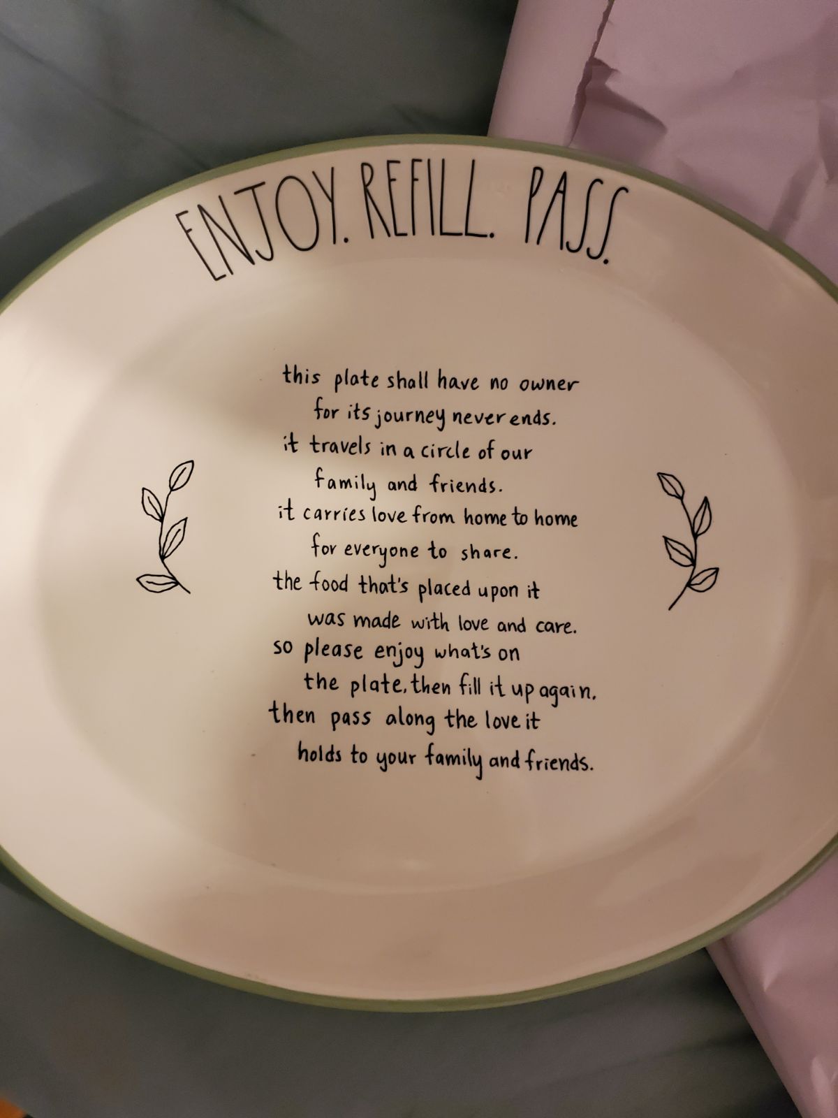 Rae Dunn The Giving Plate
