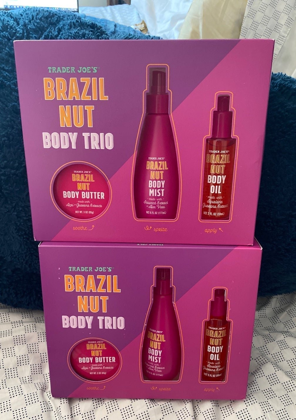 2 Trader joes Brazil nut body trio