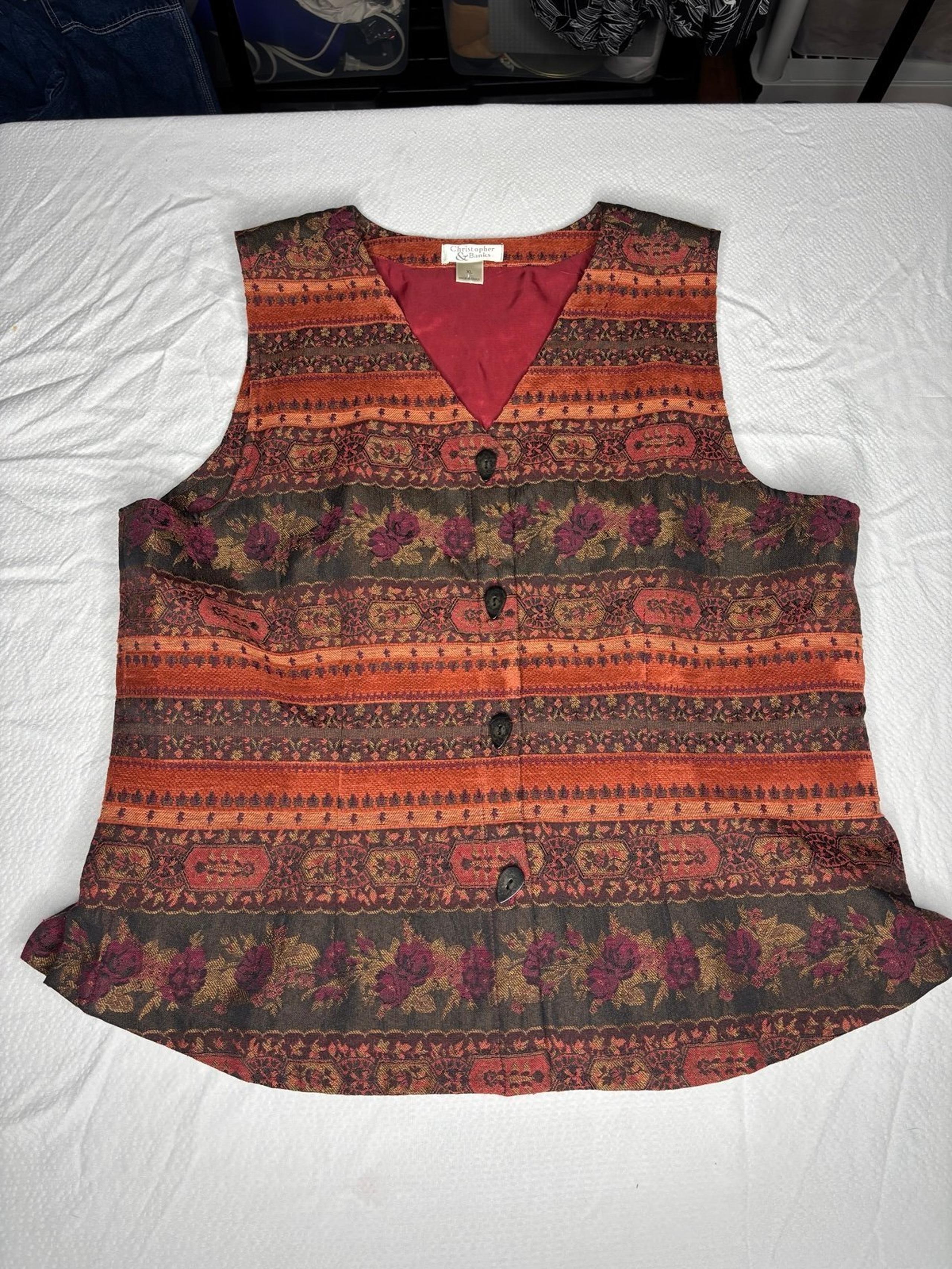 Christopher & banks vintage vest - XL