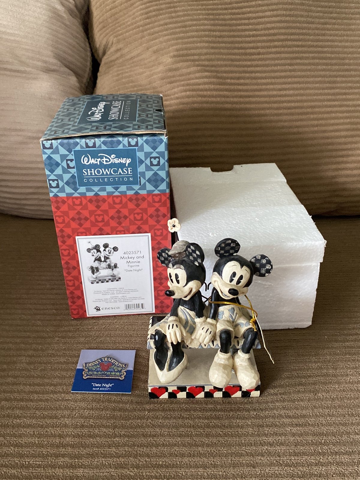 Jim Shore Walt Disney Traditions Mickey & Minnie Date Night Figure Original Box