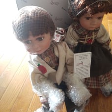 Vintage Porcelain dolls Frank & Francis