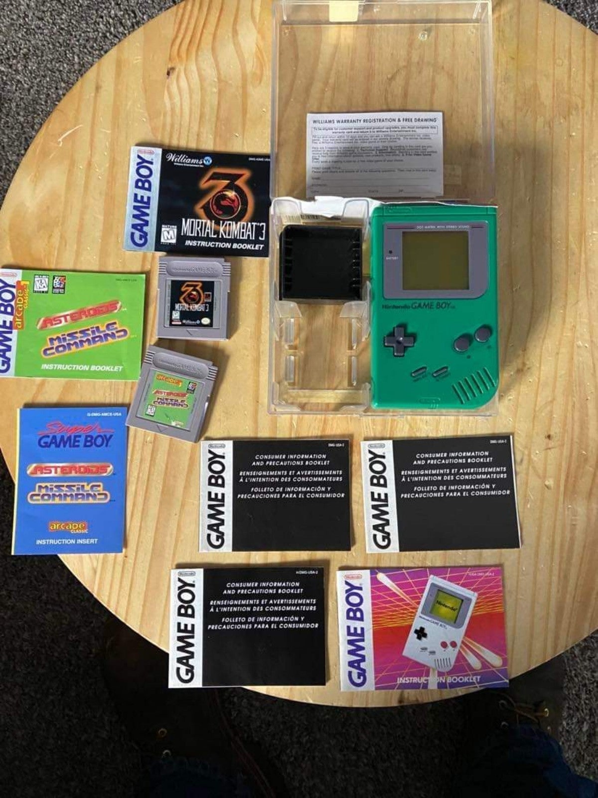 Rare Green Nintendo Gameboy Pocket