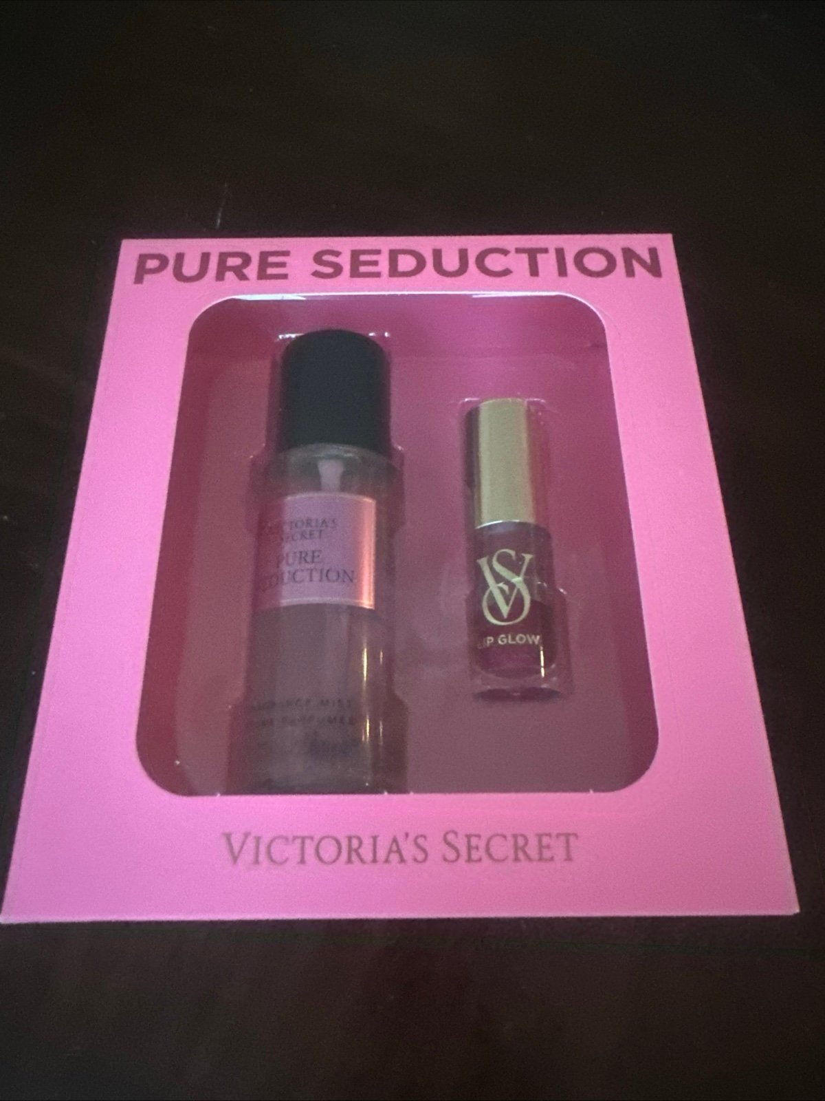 Victoria's Secret PURE SEDUCTION Mini Mist & Lip Gloss Duo Gift Set. Great Gift