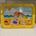 Kid's Bed Tray, Metal Tray, VINTAGE Children TV Tray Beach Friends