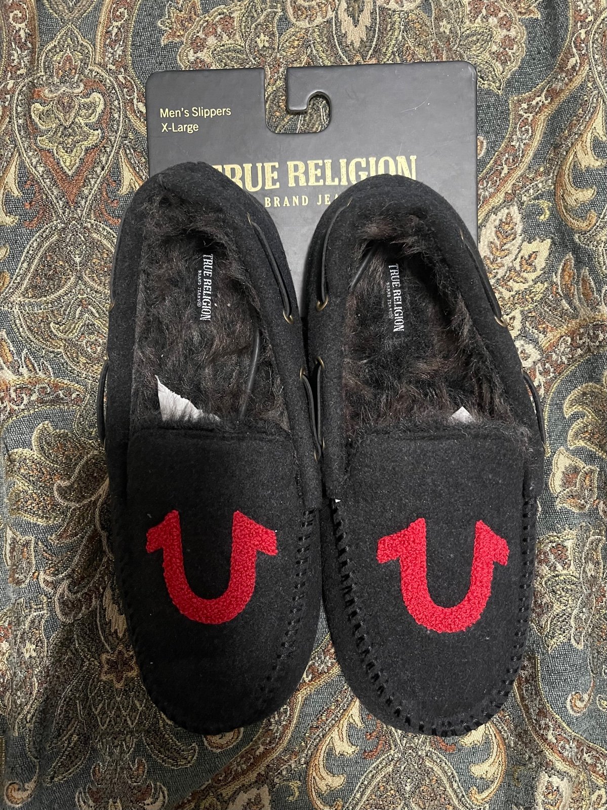 New True Religion Moccasin Slippers Size 13