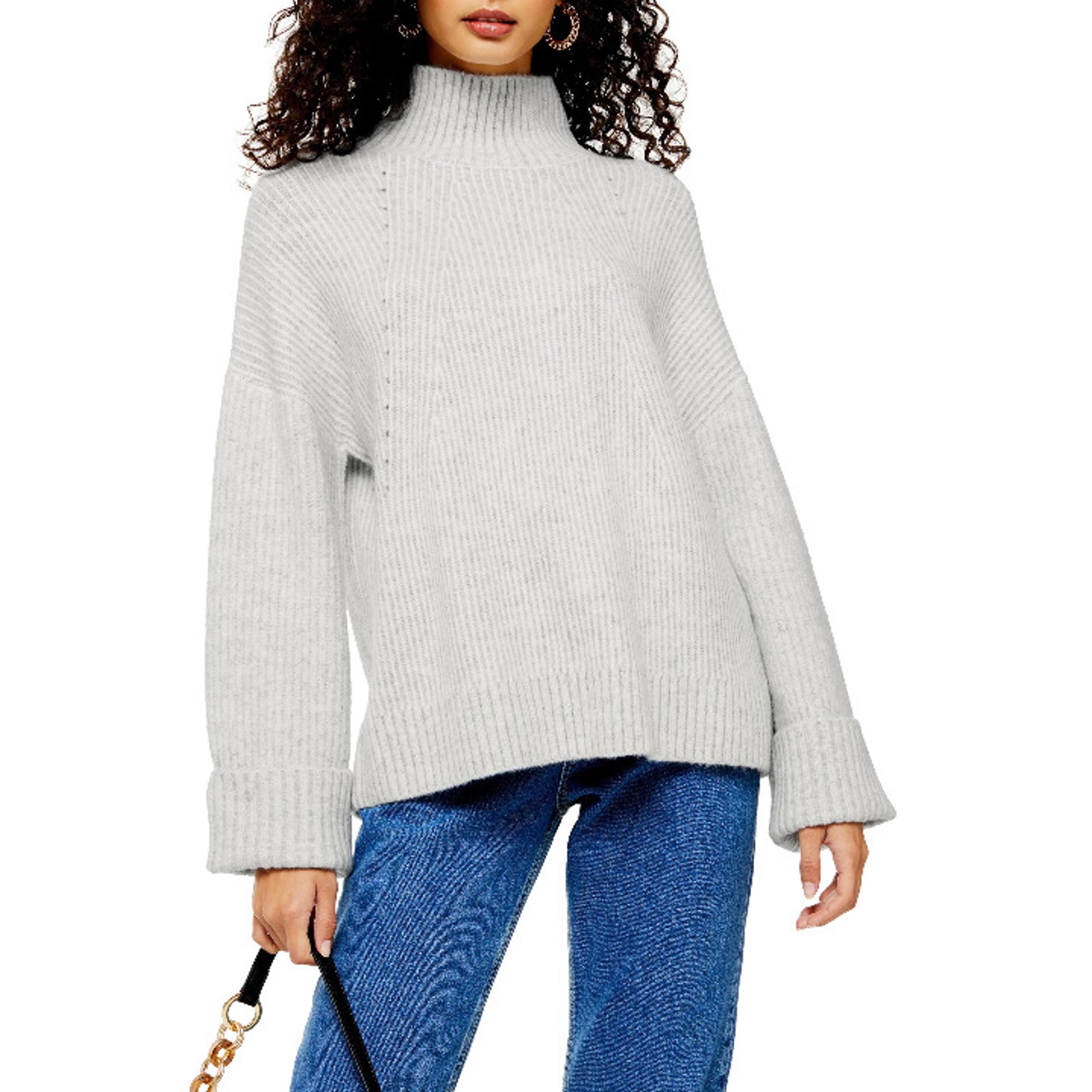 NWT Topshop Womens Marl Sweater Sz 14