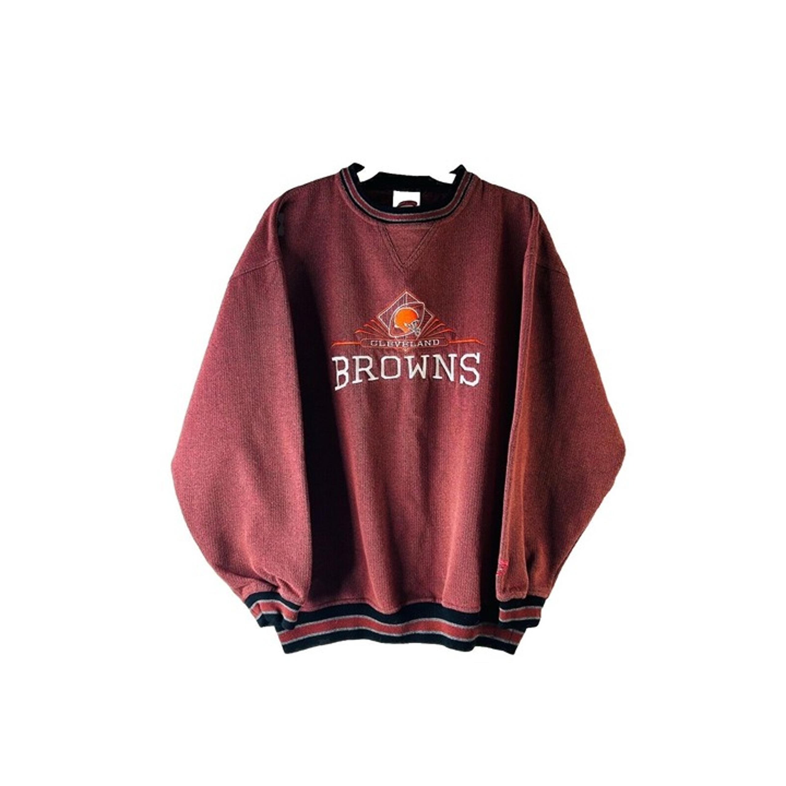 Vintage 90s Cleveland Browns Stitched Heavy Weight Crewneck Sweatshirt Medium