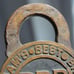 rare antique padlock BINGHAM BEST BRAND CLEVELAND no key decorative brass 1908