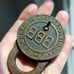 rare antique padlock BINGHAM BEST BRAND CLEVELAND no key decorative brass 1908