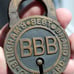 rare antique padlock BINGHAM BEST BRAND CLEVELAND no key decorative brass 1908
