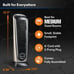 Lasko Oscillating Ceramic Tower Space Heater for Home with Adjustable Thermostat