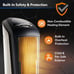 Lasko Oscillating Ceramic Tower Space Heater for Home with Adjustable Thermostat
