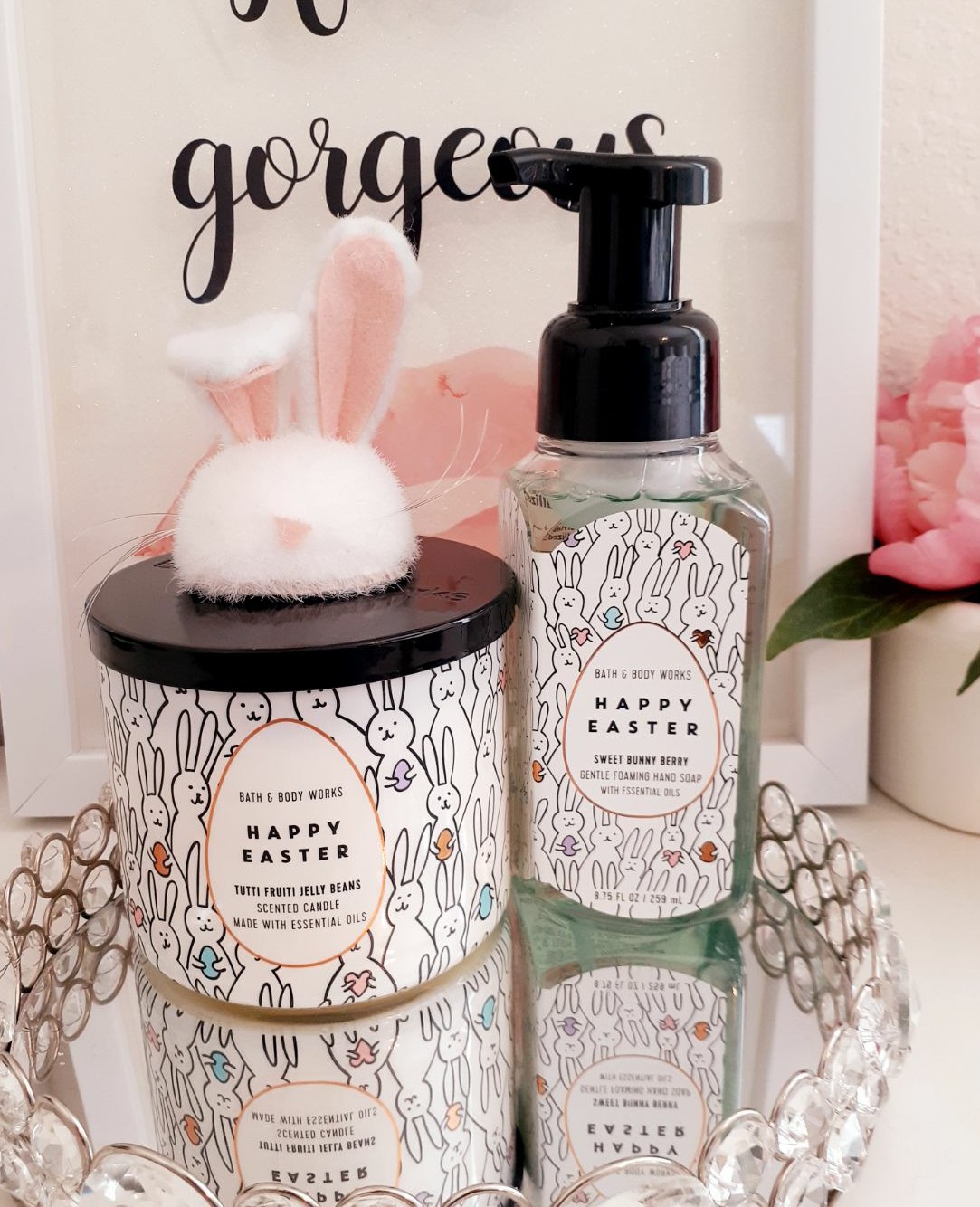 Bath & Body works Easter Candle,Topper,s
