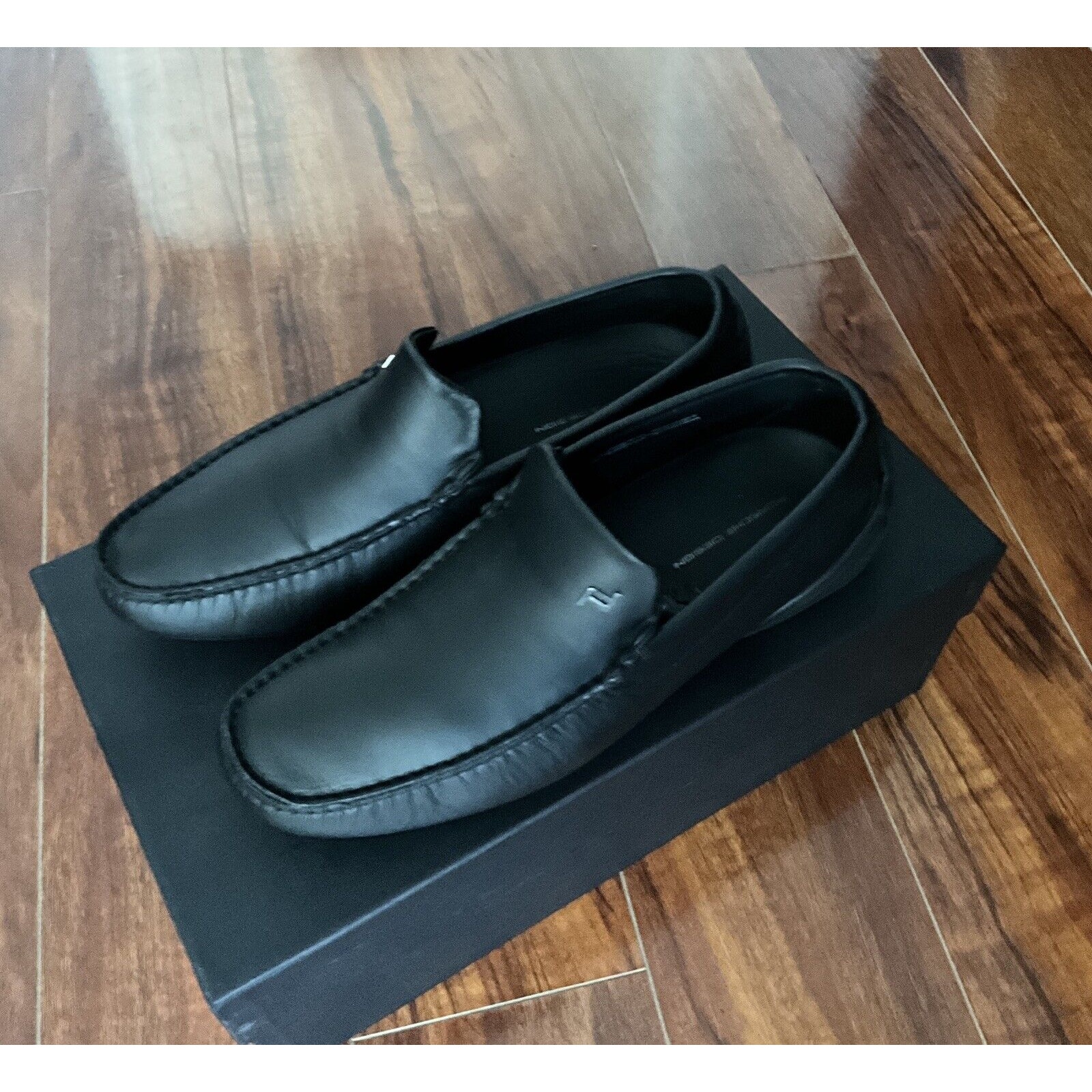 Porsche Design Leather Shoes Monaco Nappa Loafers Black Size EU 40 Sz 8 US