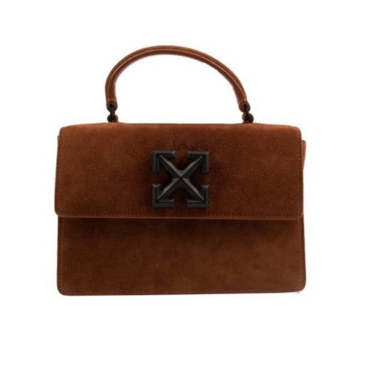 Off White C/O VIRGIL ABLOH Mattone Suede Jitney Bag Size OS