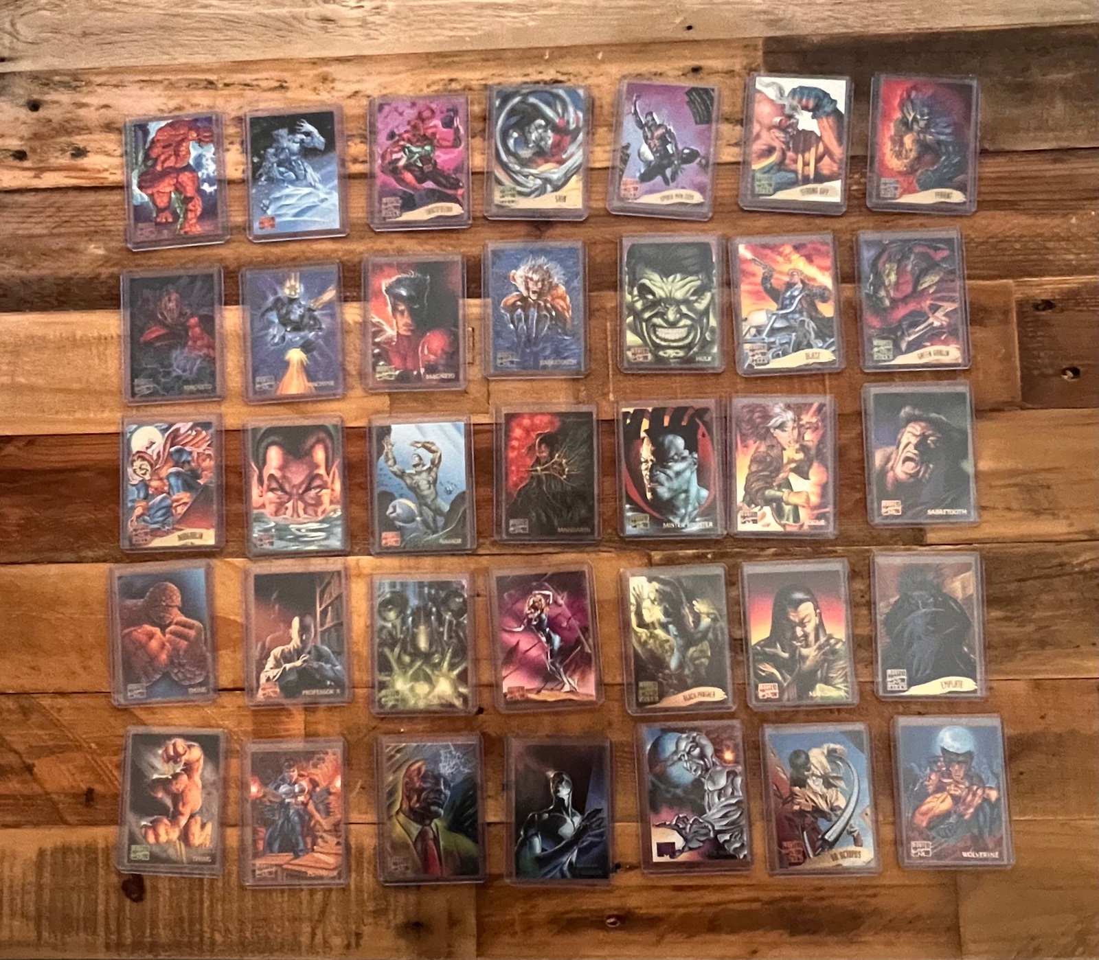 1995 Marvel Masterpieces 100 card lot
