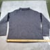Deane White Sweater Wool Womens Sz XL Gray Ribbed Made in Australia Mock Neck