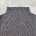 Deane White Sweater Wool Womens Sz XL Gray Ribbed Made in Australia Mock Neck