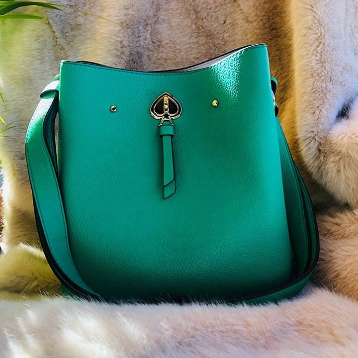 Kate Spade Bucket Bag Green NWT