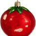 Anthropologie Half Tomato Ornament New Hand Blown Glass Rare Discontinued