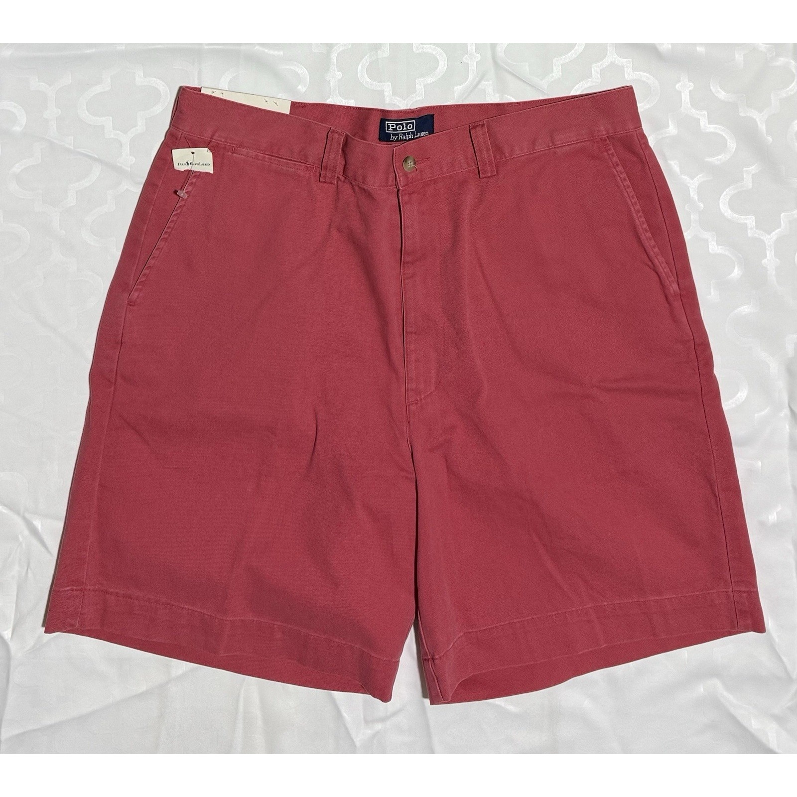 Polo Ralph Lauren THE POLO CHINO Shorts Size 36 Salmon 9 Stretch Classic NWT