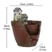 1pc Resin Plant Flower Pot, Gardening Flower Pots Home Office Garden Plant Conta
