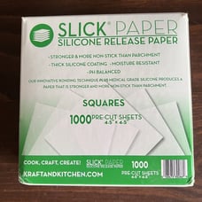 Slick Paper silicone release paper 1000 Pre Cut Squares Sheets 4.5” Inches New