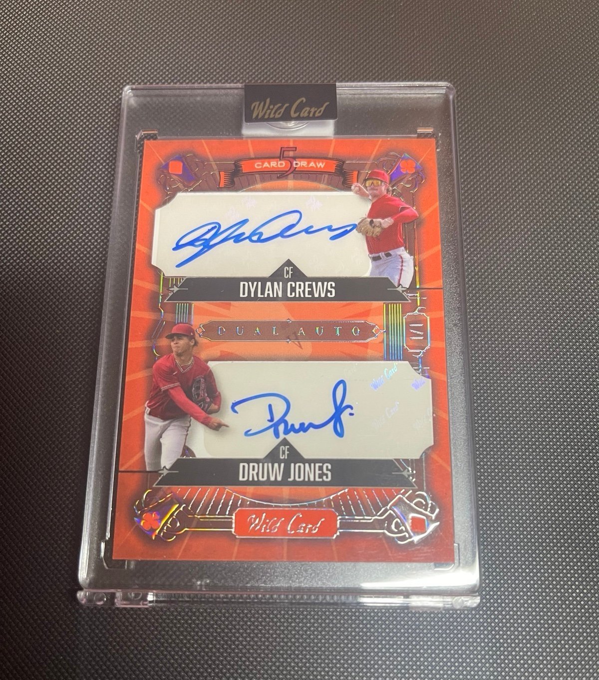 Dylan Crews and Druw Jones dual auto RARE 1/1 wild card MLB